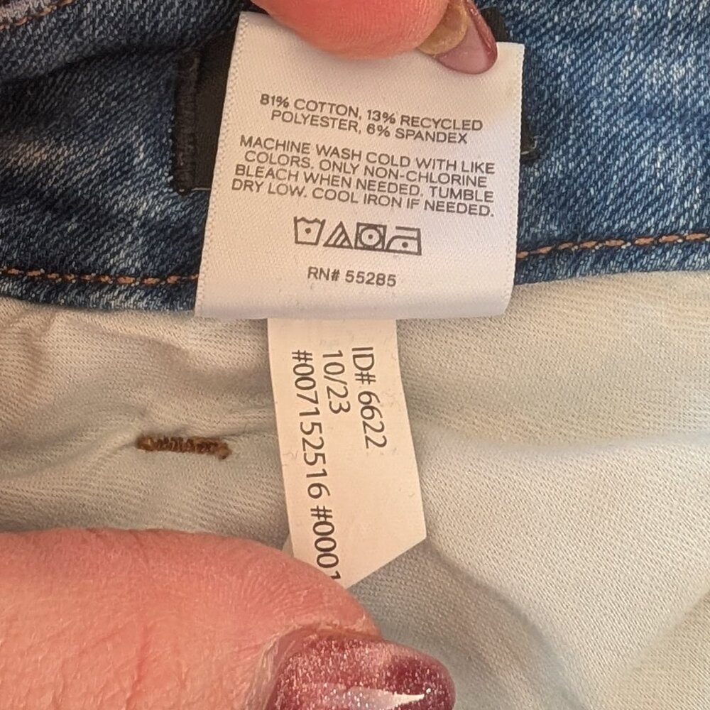 Express 70s flare Mid-Rise Flex Hyper Stretch Denim Jeans Medium Long 6/8/10 - Picture 10 of 11